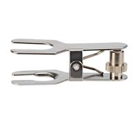 VICASKY Pinza de Laboratorio Esférica de Acero Inoxidable con Tuerca de Bloqueo Abrazadera Metálica para Juntas O-ring Fuerza de Sujeción Fuerte Montaje Sencillo Mesa Experimental