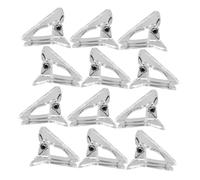VICASKY Pinzas Ergonómicas de Plástico Transparente para Extensión de Uñas Agarre Cómodo y Diseño Portátil para Manicura Profesional y DIY