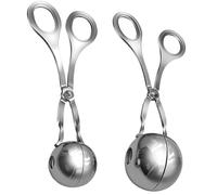 VICASKY Pinzas para Hacer Albóndigas y Clips de Carne de Acero Inoxidable 2 Unidades Herramienta de Cocina para Preparar Albóndigas y Croquetas
