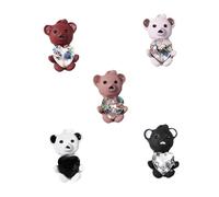 VICASKY Placa de oso Nail Art 3D Rhinestone Manicura Accesorios Creativo Osos Modelador de Uñas Set