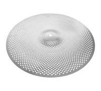 VICASKY Platillo Mudo de Batería 14 Pulgadas Gris, Silenciador de Platillo Grueso para Práctica, Accesorio Especial para Kit de Batería, Parte del Instrumento Musical