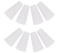 VICASKY Pomos Ciegos de Plástico Blanco para Cordón, 15 Piezas 2,5 Mm