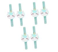 VICASKY Pop-ring-geldbörse Armband zur Tierverfolgung Weihnachtsarmband Einhorn Gastgeschenke Schlagarmband für Kinder Halloween slap-armbänder gefülltes Schnapparmband Weiß, 23.00X8.50X3.00CMx3pcs