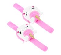 VICASKY Pop-ring-geldbörse Armband zur Tierverfolgung Weihnachtsarmband Einhorn Gastgeschenke Schlagarmband für Kinder Halloween slap-armbänder gefülltes Schnapparmband Weiß, 23.00X8.50X3.00CM