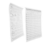 VICASKY Póster de acordes de arpa integral manual experto para arpa de papel diagrama de acordes de aprendizaje