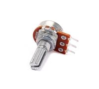 VICASKY Potenciómetro de Audio Bk Mini Potenciómetro de Eje Dividido Moleteado para Controles de Volumen y Tono Guitarra