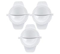 VICASKY Prensa para Empanadillas y Dumplings Manual de 3 Piezas, Molde Portátil para Masa Hervida, Herramienta de Cocina para Preparar Raviolis Caseros, Color Blanco