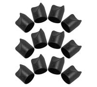 VICASKY Protectores Antideslizantes para Patas de Silla Plegable, 12 Piezas, diámetro Interior de 7/8, Forma V, PP Negro, para sillas Plegables metálicas y Acolchadas, reuniones