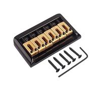 VICASKY Puente fijo de guitarra ajustable para instalar cuerdas puente para proyectos negro de alta calidad para puentes viejos