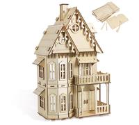 VICASKY Puzzle de madera para villa gótica, rompecabezas creativo para montar para cumpleaños, Halloween u ocasiones especiales, promueve la creatividad y la imaginación espacial