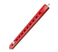 VICASKY Regla Ajustable Escala Grabada para Carpintería de Aleación de Aluminio Herramienta Precisa para Proyectos de Decoración y Marcado en Metal y Plástico