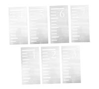 VICASKY Regla de 7 pulgadas de plantilla gráfico de crecimiento de altura regla regla reutilizable tabla de tallas para diagrama de crecimiento de niños mini regla mascota