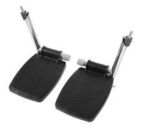 VICASKY Reposapiés Metálicos Plástico ABS para Silla de Ruedas, Repuestos Plegables para Pacientes y Personas Mayores, Accesorios Duraderos, 1 Par