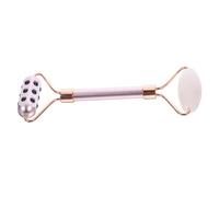 VICASKY Rodillo facial con piedra de germanio Beauty Massager para lifting, tonificación de la piel para masaje facial, mejora la elasticidad de la piel, portátil y sin pilas