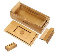 VICASKY Rompecabezas de madera para creativos con compartimentos secretos para acertijos y sorpresas de madera de alta calidad