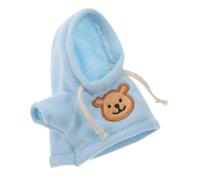 VICASKY Ropa de peluche para ositos de peluche de 20 cm, sudadera azul, traje para ositos y muñecas, ropa hecha a mano linda para ropa de muñecas, accesorios