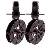 VICASKY Ruedas de Agua Giratorias 4 Piezas Color Marrón para Decoración de Jardín y Fuente, Juguete Educativo para Experimentos Científicos y Proyectos DIY en Exteriores