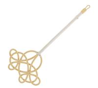 VICASKY Sacudidor de Alfombras Mango Largo de Plástico Beige, Herramienta Práctica para Acolchar y Eliminar Polvo Alta n Dormitorios y Salas
