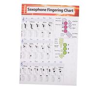 VICASKY Saxofón finger diagrama diagrama de acordes de bajos manual de referencia para acordes saxofón saxofón diagrama de ejercicios de dedos saxofón tabla de acordes tabla de agarres cartel gráfico