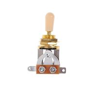 VICASKY Selector de Palanca de Guitarra Eléctrica Vías Cabezal Amarillo para Interruptor Palanca de Guitarra de Vías