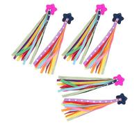 VICASKY Serpentinas de Manillar 3 Pares para Bicicleta Infantil | Plástico y Tela, para Bicicleta Infantil y Skateboard, Accesorio Decorativo Efecto de Vuelo