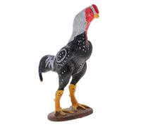 VICASKY Simulación del modelo de pelea de gallos, minifigura de animales, escultura de animales simulados, estatua de animales marinos, juguete, modelo de pájaro, figuras de pollito, rompecabezas