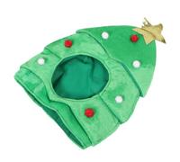 VICASKY Sombrero de Árbol de Navidad Unisex de Peluche Verde Diseño Festivo y Portátil para Fiesta Navideña y Ocasión Especial