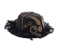 VICASKY Sombrero De Copa Retro Estilo Steampunk Accesorios Cabello Presentaciones Horquilla Pequeña Para Sombrero Para Fiestas Temáticas