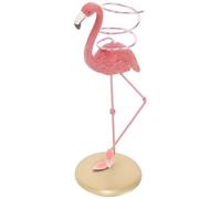 VICASKY Soporte Hierro Resina Flamenco de Rosa para E Plantas Aire