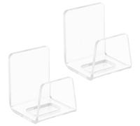 VICASKY Soporte para Esponja de Fregadero, 2 Piezas Acrílico Transparente, Escurridor Compacto, Drenaje Rápido, Porta Esponjas para Almacenamiento en Cocina y Baño