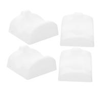 VICASKY Soporte para Ocarina de Cerámica Blanco Estructura Base de Abs Estable y Anticaída para Exhibición, Pack de 4 Piezas Simples y Elegantes