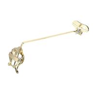 VICASKY Soporte para Partituras de Lira Dorado Portátil para Saxofón Soprano, Clip Ajustable para Atril de Marcha, Accesorio Ligero para Músicos en Bandas y Prácticas al Aire Libre