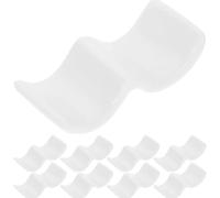VICASKY Soportes de Cerámica Blancos Reposacucharas y Tenedores 10 para Palillos y Cucharas para Cocina, Ideales para Uso en Casa y Restaurante