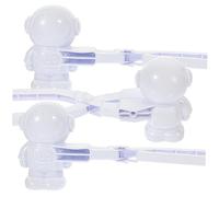 VICASKY Suministros para niños juguetes de clip para exteriores, 3 unidades, diseño de astronauta, herramienta de fabricación fácil, color aleatorio