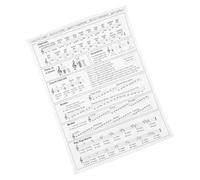 VICASKY Tabla De Acordes De Arpa Diagrama De Acordes De Arpa Para Principiantes Para Teoría Musical El Aula