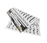 VICASKY Tabla De Acordes Para Flauta, Póster De Acordes Musicales Para Principiantes, Gráfico Papel Estucado Resistente y Duradero, Guía Práctica Para Estudiar y Practicar Flauta El Aula o Casa