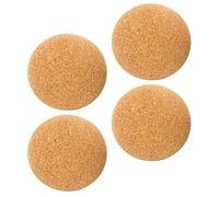 VICASKY Tapón de Vino de Uso Diario 4 Unidades 5 Cm Madera Natural Corcho para Decantador Sello Hermético Preserva Vino Accesorios para Bar Hogar Portátil