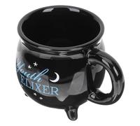 VICASKY Taza 3d de Cerámica 450ml Negra para Fiesta de Halloween | Capacidad 450ml, Color Negro, Uso en Hotel, Detalle Decorativo para Bebidas y Reuniones Temáticas