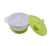 VICASKY Tazones De Succión Bebés No Cuenco Tazón De Succión Cuencos Con Cuchara Bochas Tazones De Ventosa Retoños Tazones Para Servir Alimentos Tazón De Cereal Ventosa Apilable Bol Green