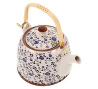 VICASKY Tetera Diseño Elegante y Estilo Vintage de 1000ml Resistente al Calor Desgaste Esmaltada Adecuado para Infusiones y Cocina