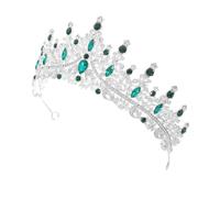 VICASKY Tiara de boda para novias, corona de diamantes de imitación con ajuste seguro, accesorio para el cabello, para bodas, fiestas de cumpleaños y ocasiones especiales, estilo atemporal