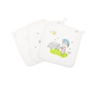 VICASKY Toallitas Para Bebés De Algodón 30x30 Cm, Paños Cuadrados Absorventes, Suaves y Reutilizables Para Secar Saliva y Manos, Ideales Para Uso Diario y Viajes, 3 Unidades