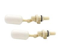 VICASKY Válvula Plástico Beige Control Automático de Nivel de Agua Accesorio para Cuenco de Bebida , Pack de 2 Piezas para Bebederos de Ganado Ovino y Porcino