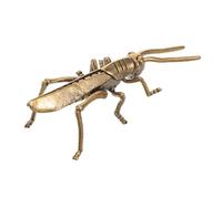 VICASKY Vintage Latón Saltamontes Estatua Animal Figura Té Mascota Jardín Miniatura Insecto Arte