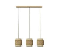 Vicco 3pcs lámpara colgante Morten, Crema, 70 x 120 cm, apto para bombillas E27, fácil montaje en techo