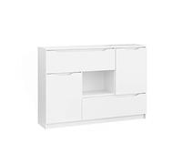 Vicco Aparador Ruben, Blanco, 120 x 84 cm, para Guardar Ropa y Objetos cotidianos