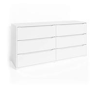 Vicco Aparador Ruben, Blanco, 48 x 77.6 cm, para Guardar Ropa y Objetos cotidianos