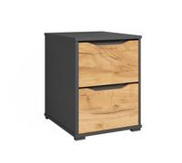 Vicco Aparador Ruben, Roble Dorado, 40.2 x 53.6 cm con cajones, Apto como mesita de Noche para Camas Box Spring