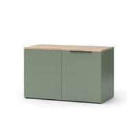 Vicco Aparador Wido, Verde, 80 x 50 cm con Puerta
