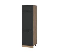 Vicco Armario Alto R-Line, Antracita casa de Campo/Roble Dorado 60 cm | Frente de MDF · 3 Estantes · Patas regulables en altura · Libremente combinable · Amplio espacio interior ✓
